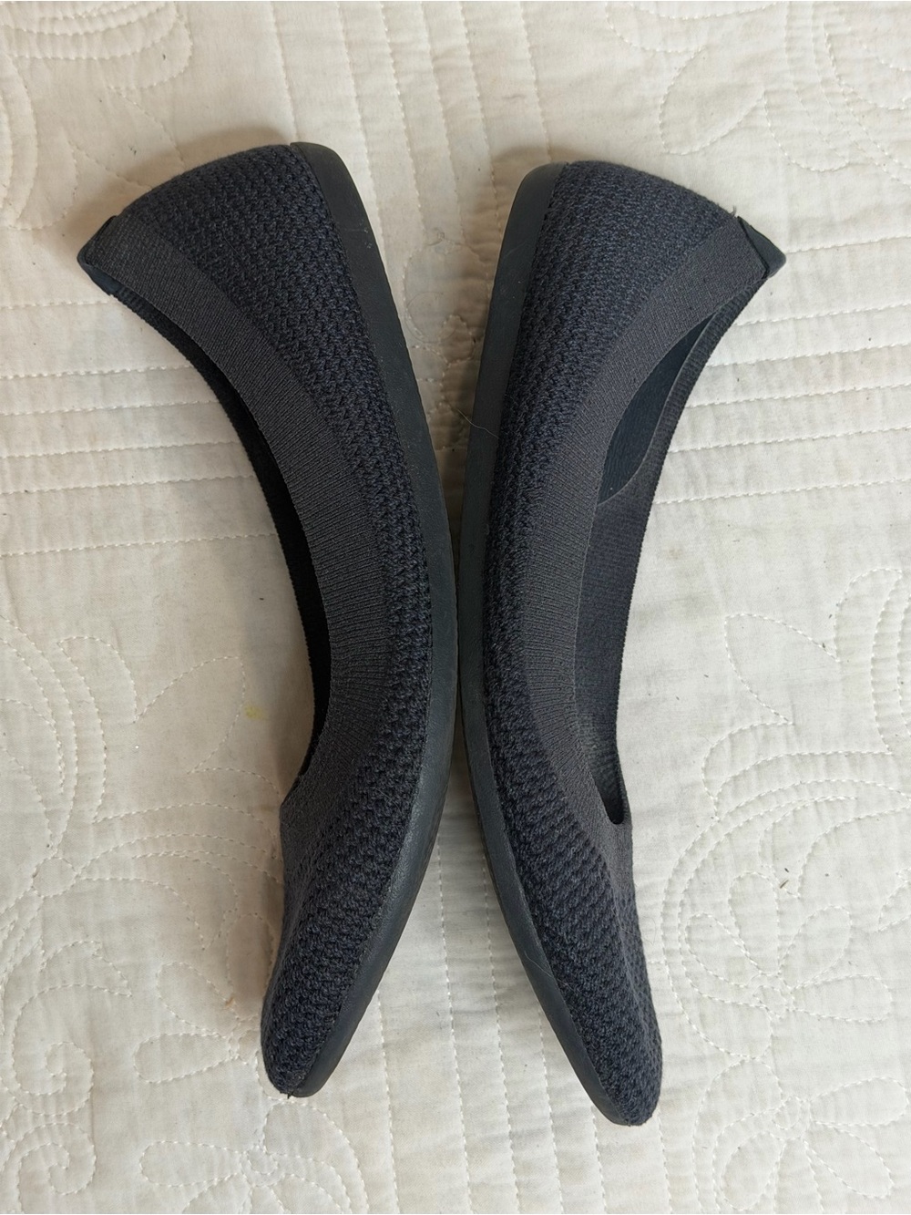 Allbirds Women's Tree Breezer Knit Ballet Flats Navy Blue Size 7.5 - Picture 5 of 8